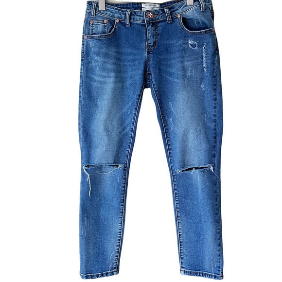 One Teaspoon Freebird II Low Waist Short Rise Fitted Leg Jeans Size 27 - Picture 2 of 10